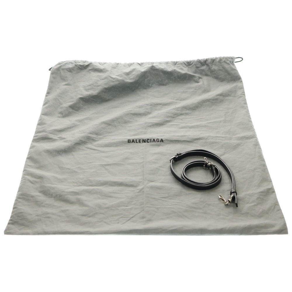 BALENCIAGA(バレンシアガ) ロゴ エブリデイ XS 2WAY レザー トートバッグ ハンドバッグ ショルダーバッグ ブラック 551810