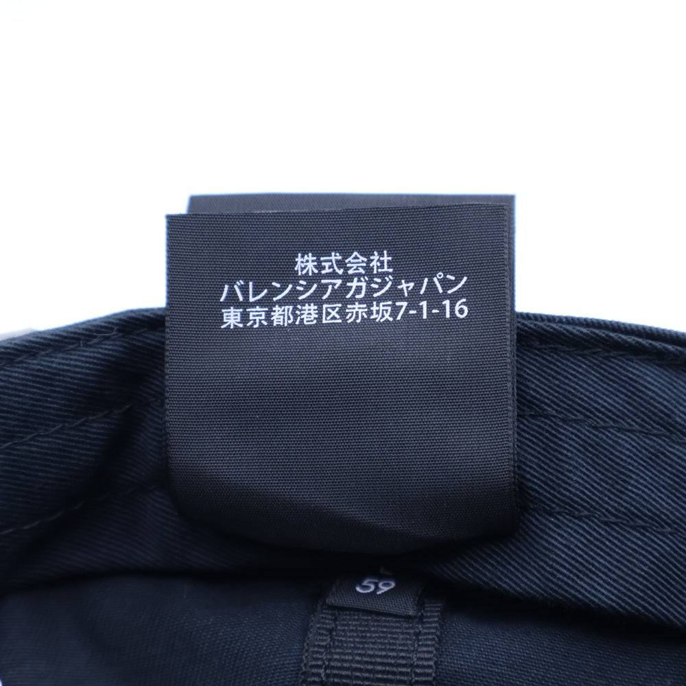 BALENCIAGA(バレンシアガ) ロゴ刺繍 ベースボールキャップ 帽子 ブラック