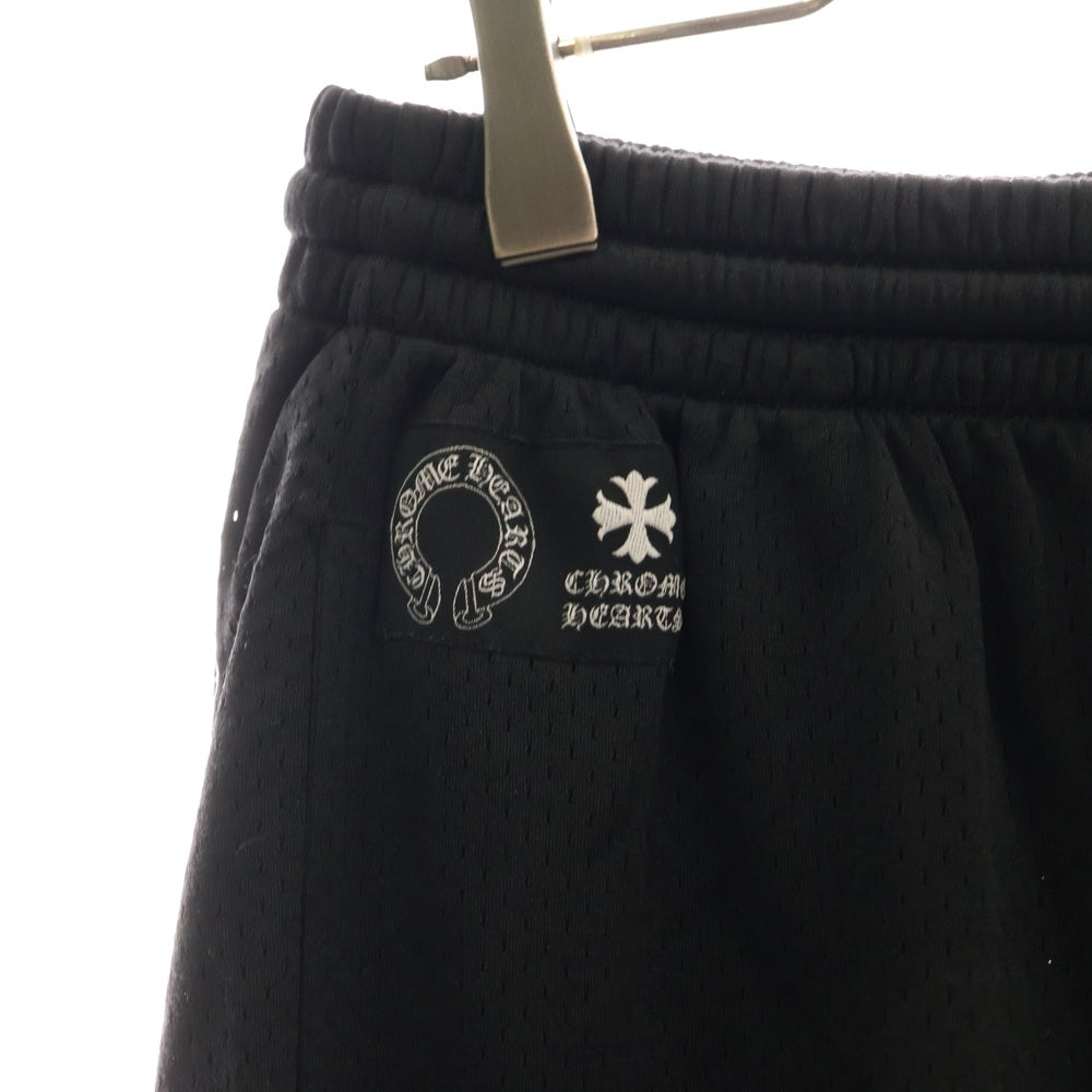 CHROME HEARTS(クロムハーツ) MESH VARSITY SHORTS CHプリントメッシュハーフパンツ ブラック