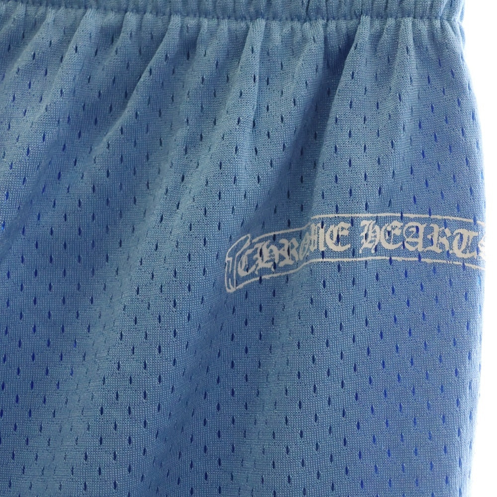 CHROME HEARTS(クロムハーツ) MESH VARSITY SHORTS CHプリントメッシュハーフパンツ ブルー