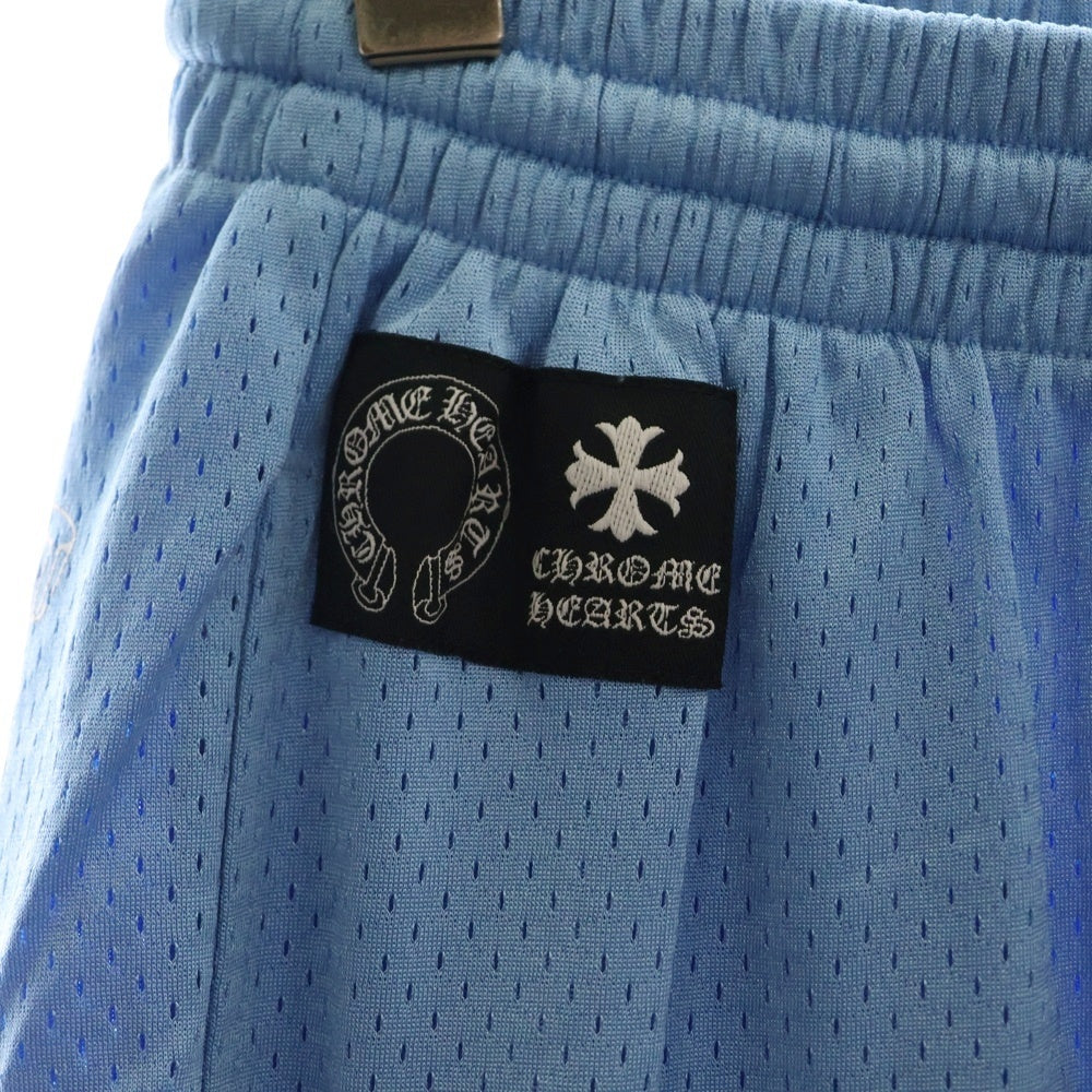 CHROME HEARTS(クロムハーツ) MESH VARSITY SHORTS CHプリントメッシュハーフパンツ ブルー
