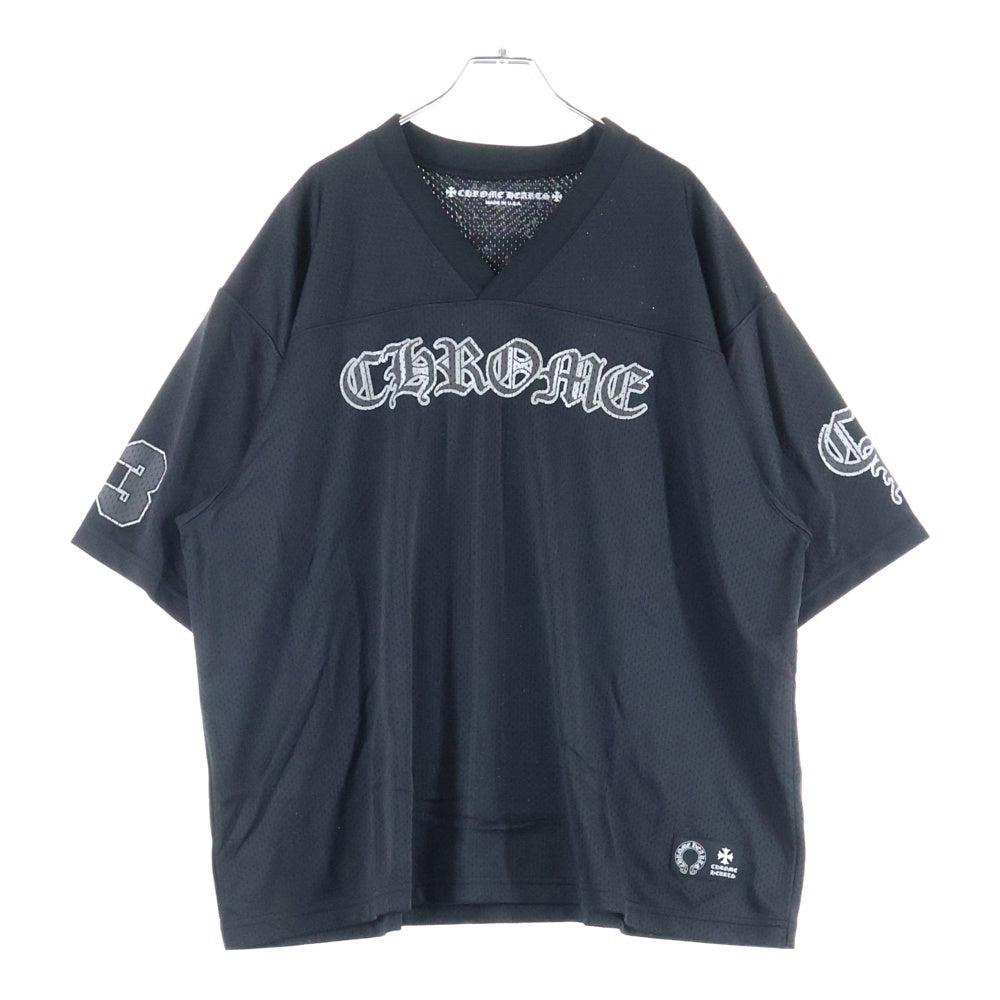 CHROME HEARTS(クロムハーツ) MESH WARM UP JERSEY TEE メッシュウォームアップ ジャージ 半袖Tシャツ カットソー ブラック