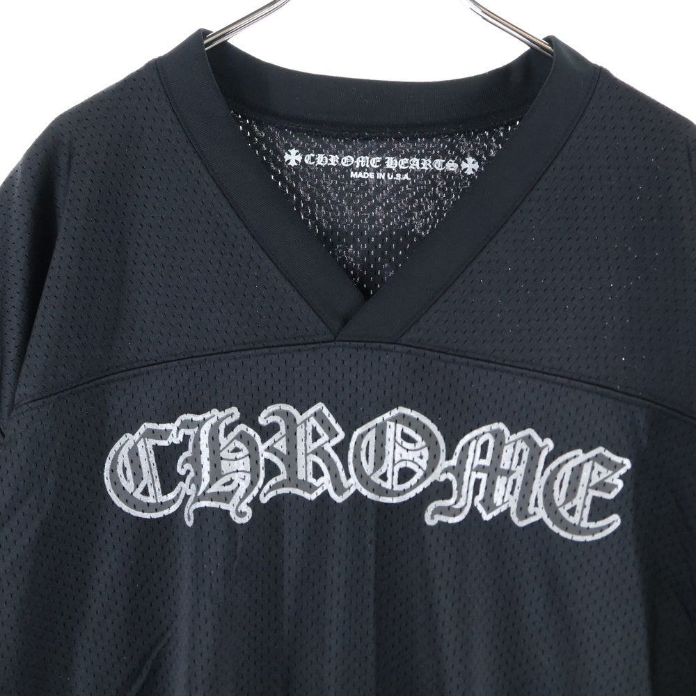 CHROME HEARTS(クロムハーツ) MESH WARM UP JERSEY TEE メッシュウォームアップ ジャージ 半袖Tシャツ カットソー ブラック