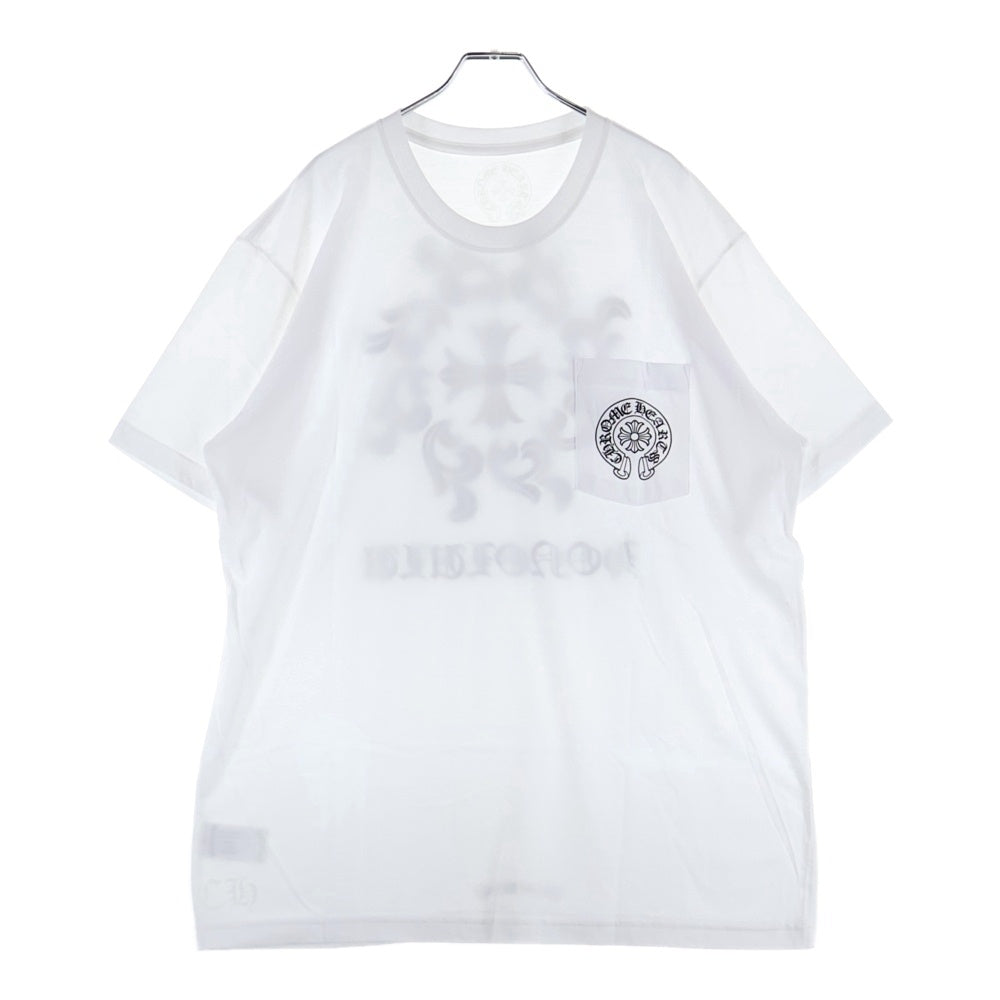 CHROME HEARTS(クロムハーツ) Honolulu CHプラス ホースシュー クルーネック半袖Tシャツカットソー ホワイト