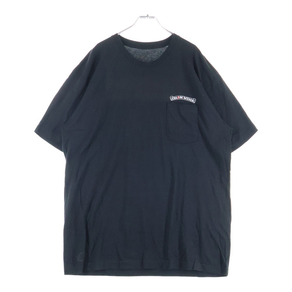 CHROME HEARTS(クロムハーツ) 2024 リップ&タン ローリングストーンズ限定 アーチロゴプリント Tシャツ 半袖カットソー ブラック