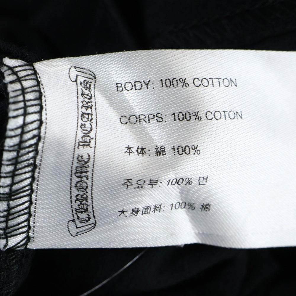 CHROME HEARTS(クロムハーツ) 2024 リップ&タン ローリングストーンズ限定 アーチロゴプリント Tシャツ 半袖カットソー ブラック