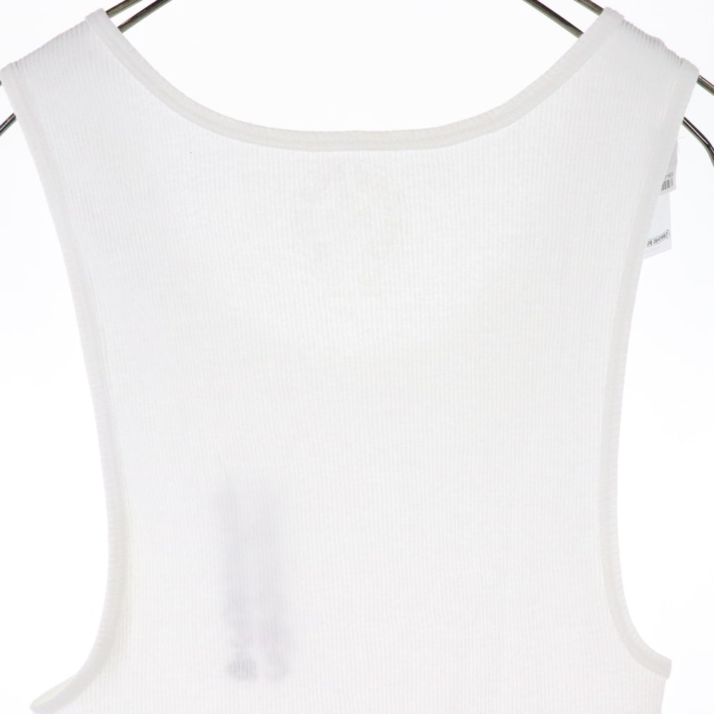 CHROME HEARTS(クロムハーツ) RIB TANK サイドロゴプリントリブタンクトップ ホワイト
