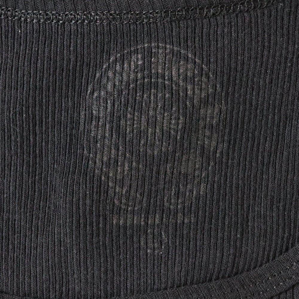 CHROME HEARTS(クロムハーツ) RIB TANK サイドロゴプリントリブタンクトップ ブラック
