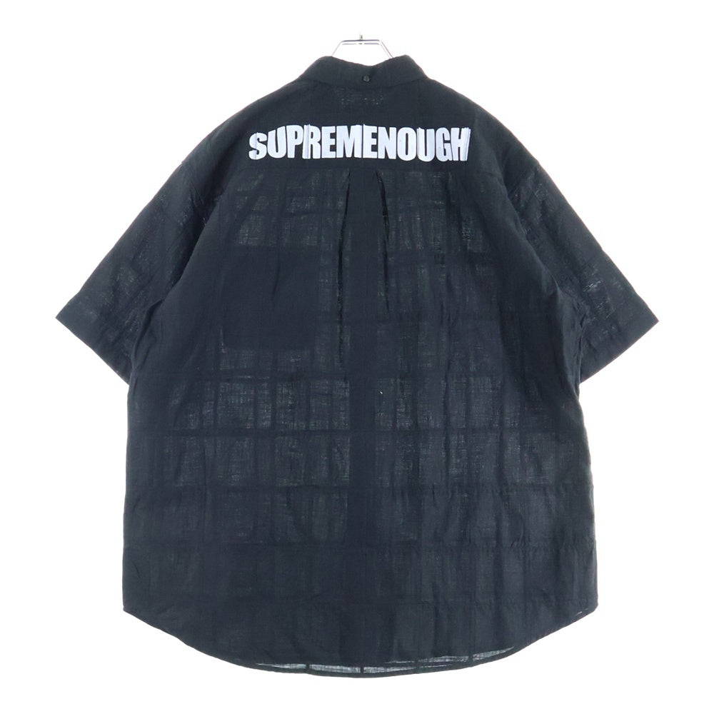 SUPREME(シュプリーム) 25SS ×GOODENOUGH Patchwork Shirt グッドイナフ パッチワーク半袖シャツ ブラック