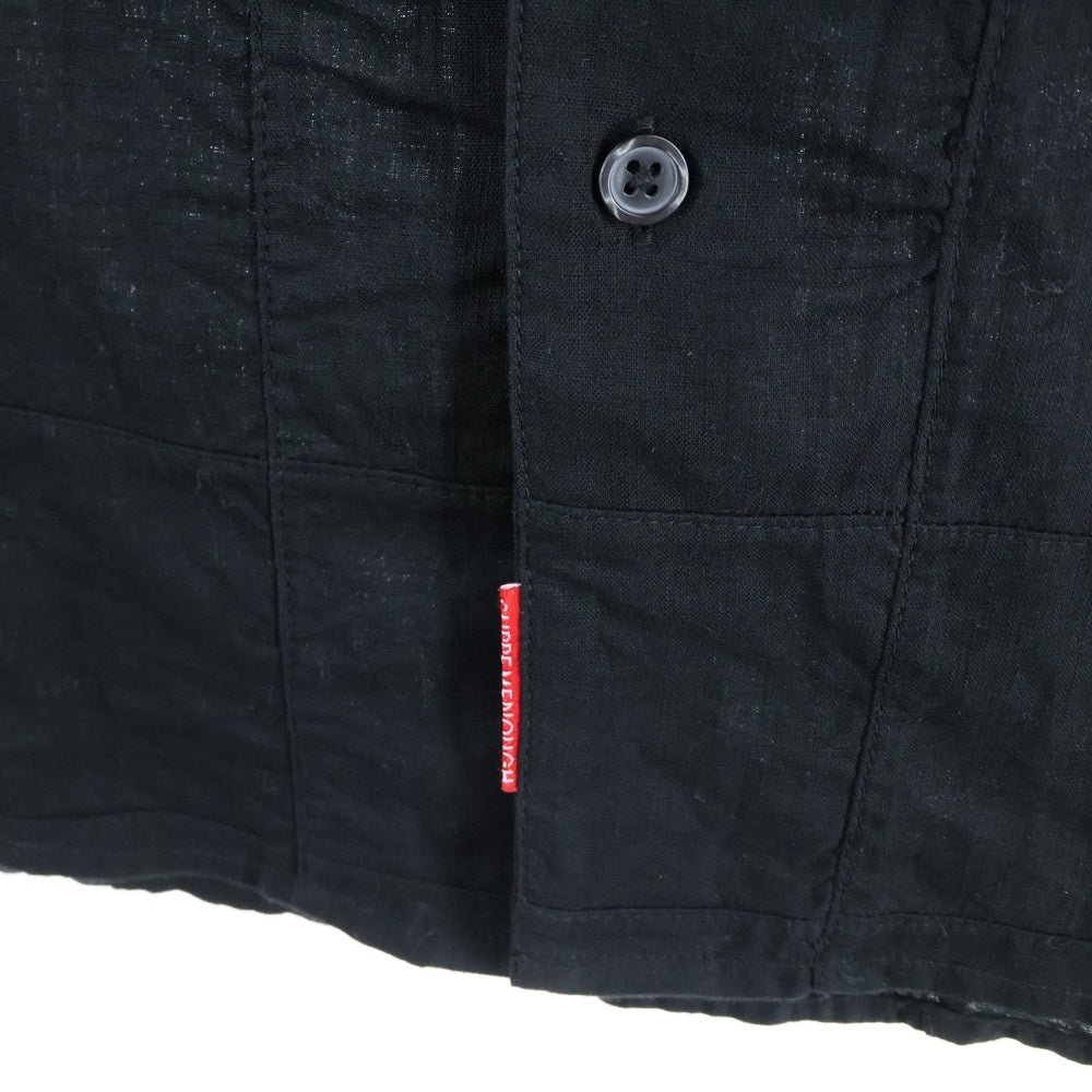 SUPREME(シュプリーム) 25SS ×GOODENOUGH Patchwork Shirt グッドイナフ パッチワーク半袖シャツ ブラック