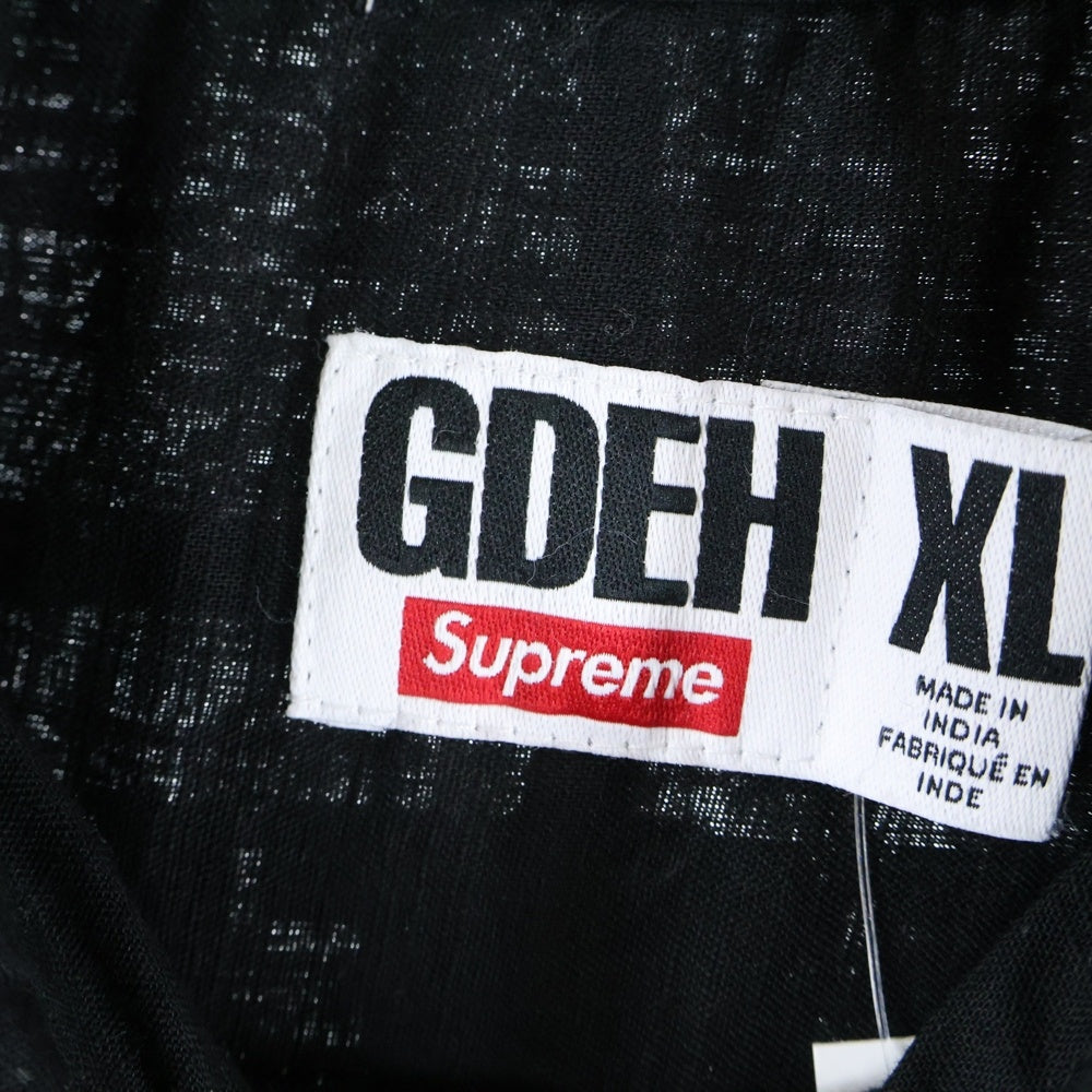 SUPREME(シュプリーム) 25SS ×GOODENOUGH Patchwork Shirt グッドイナフ パッチワーク半袖シャツ ブラック
