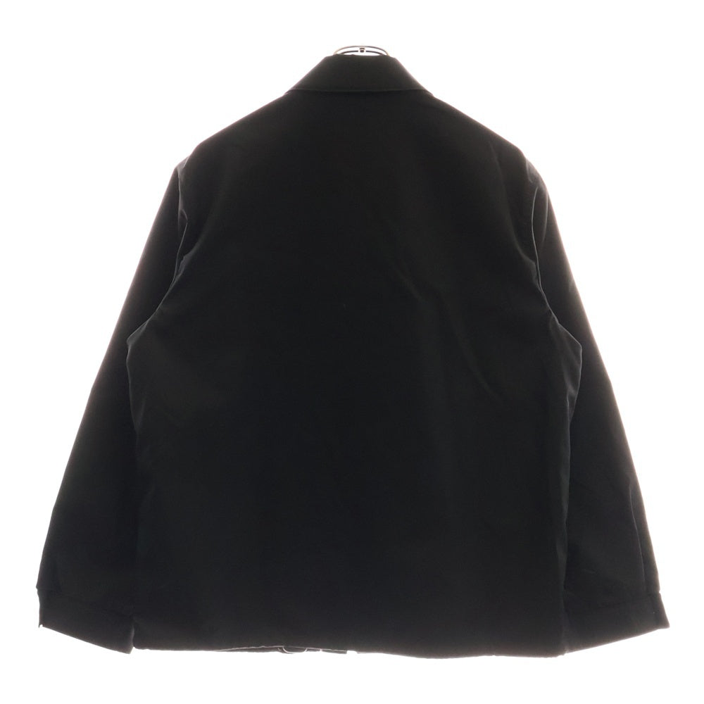 PRADA(プラダ) Re-Nylon ロゴプレート付き ナイロンジップアップジャケット ブラック SGB684 S211 1WQ8