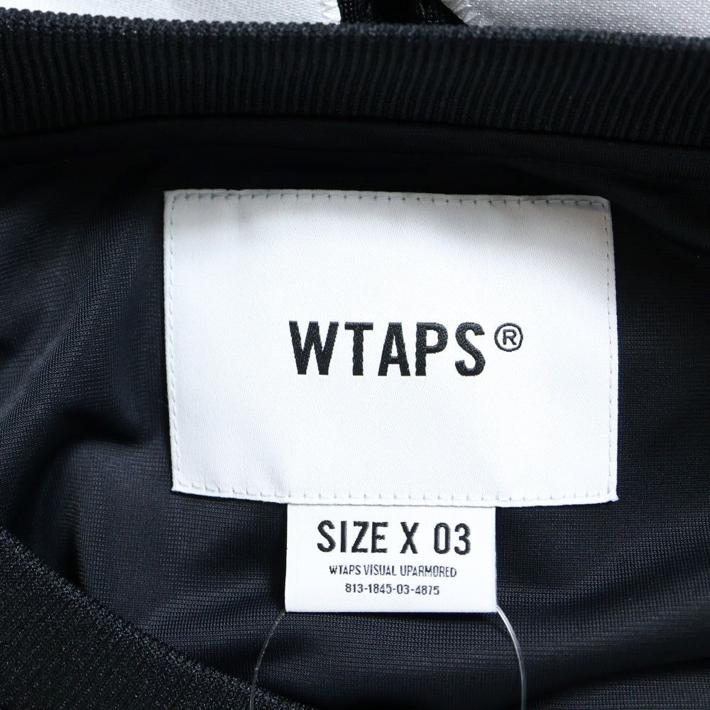 WTAPS(ダブルタップス) 25SS Netminder LS Poly ロゴメッシュ長袖カットソー ブラック 251ATDT-CSM23