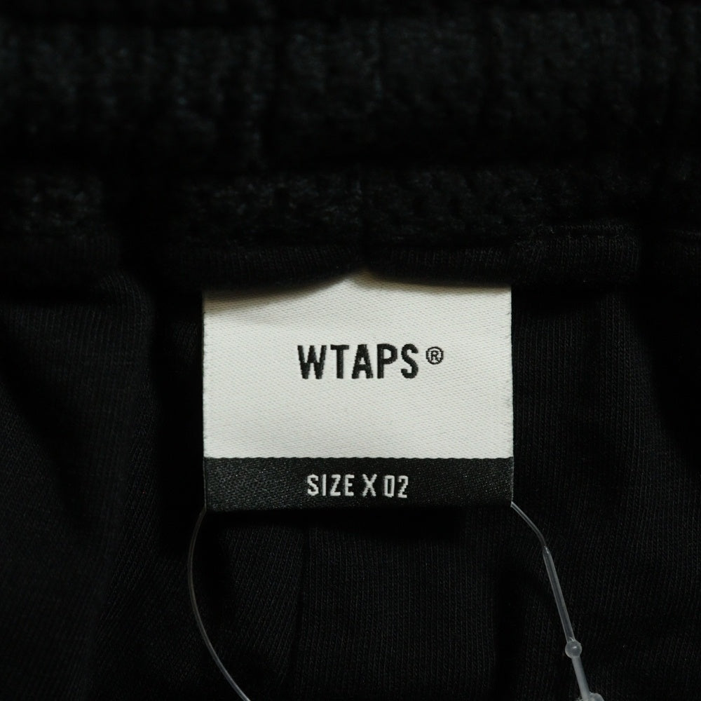 WTAPS(ダブルタップス) 24SS WUS 02 SHORTS POLY. ERA ロゴプリント メッシュ ハーフパンツ ブラック 241ATDT-CSM37