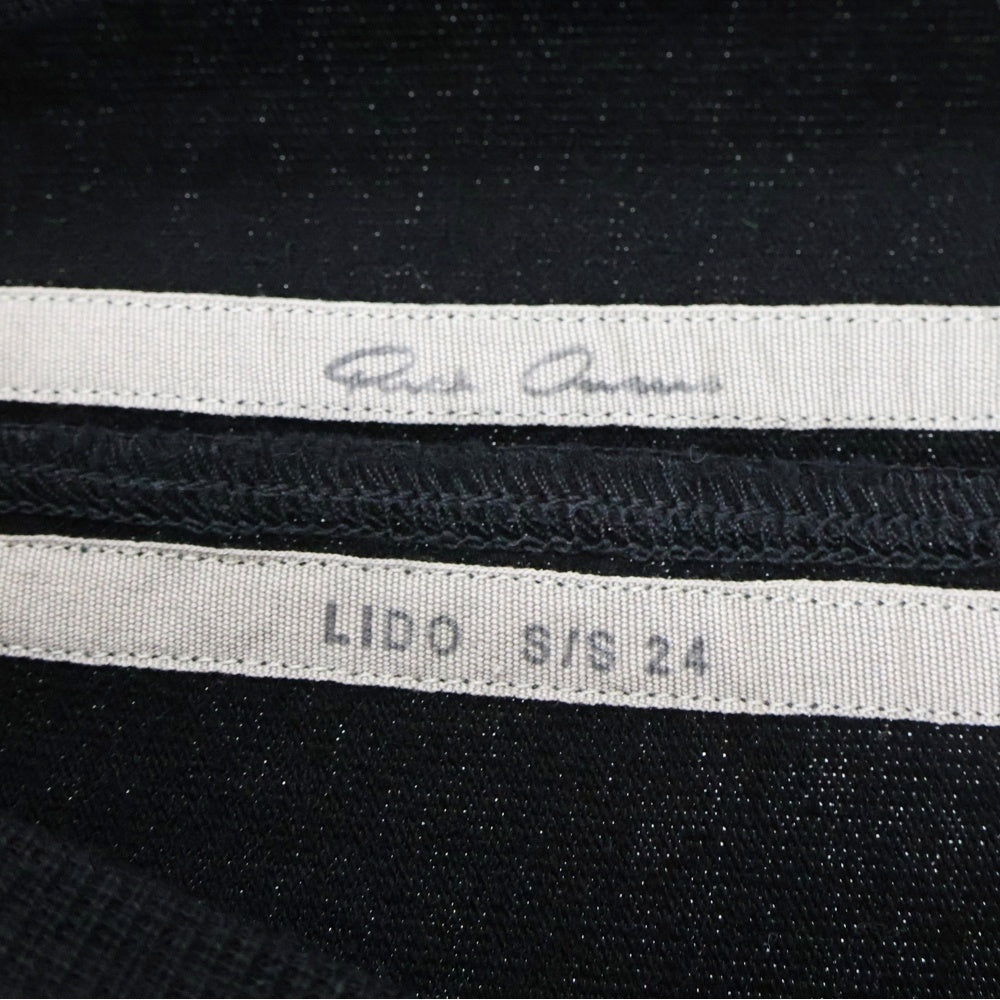 Rick Owens(リックオウエンス) 24SS LIDO TOMMY オーバーサイズTシャツ ブラック RU01D3283-BA
