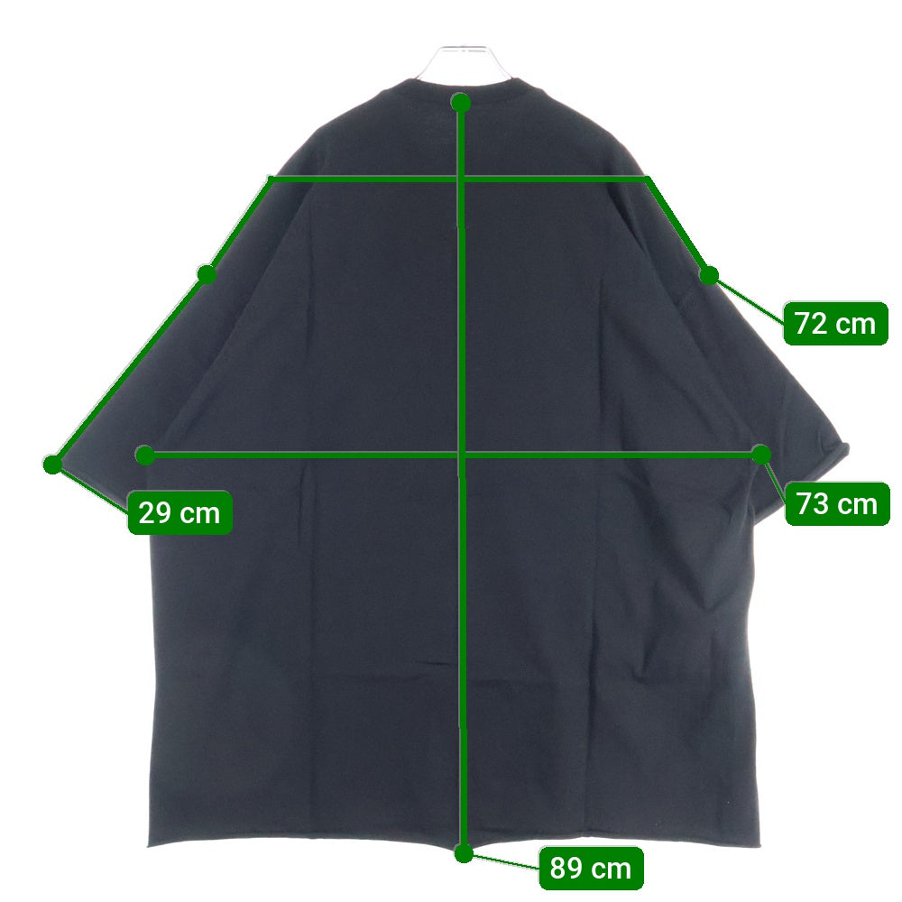 Rick Owens(リックオウエンス) 24SS LIDO TOMMY オーバーサイズTシャツ ブラック RU01D3283-BA