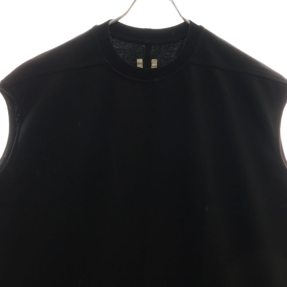 Rick Owens(リックオウエンス) 24SS TARP T タープノースリーブカットソー オーバーサイズ ブラック RU01D3160-BA