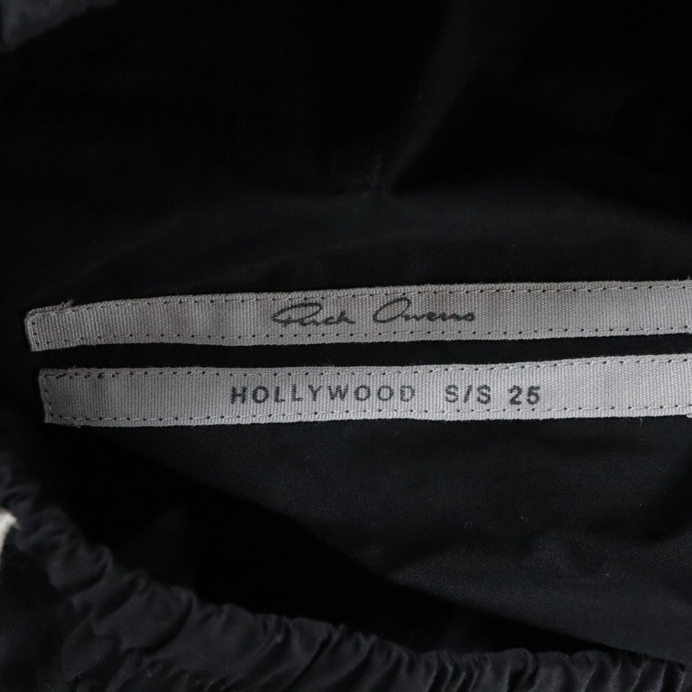Rick Owens(リックオウエンス) 25SS DRAWSTRING LONG ドローストリング サルエルパンツ ブラック RU01E5380-P