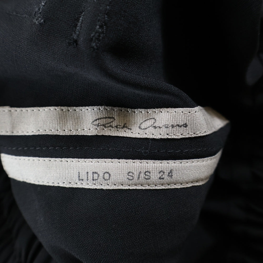 Rick Owens(リックオウエンス) DRAWSTRING SLIM LONG ドローストリング ロングパンツ ブラック RU01D3390-WL