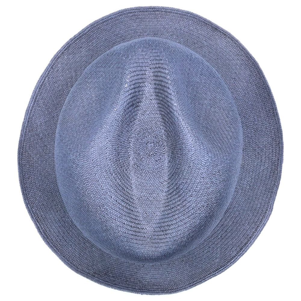 CHROME HEARTS(クロムハーツ) オーバルクロス ガスリンガー レザー ストローハット 帽子 ブラック