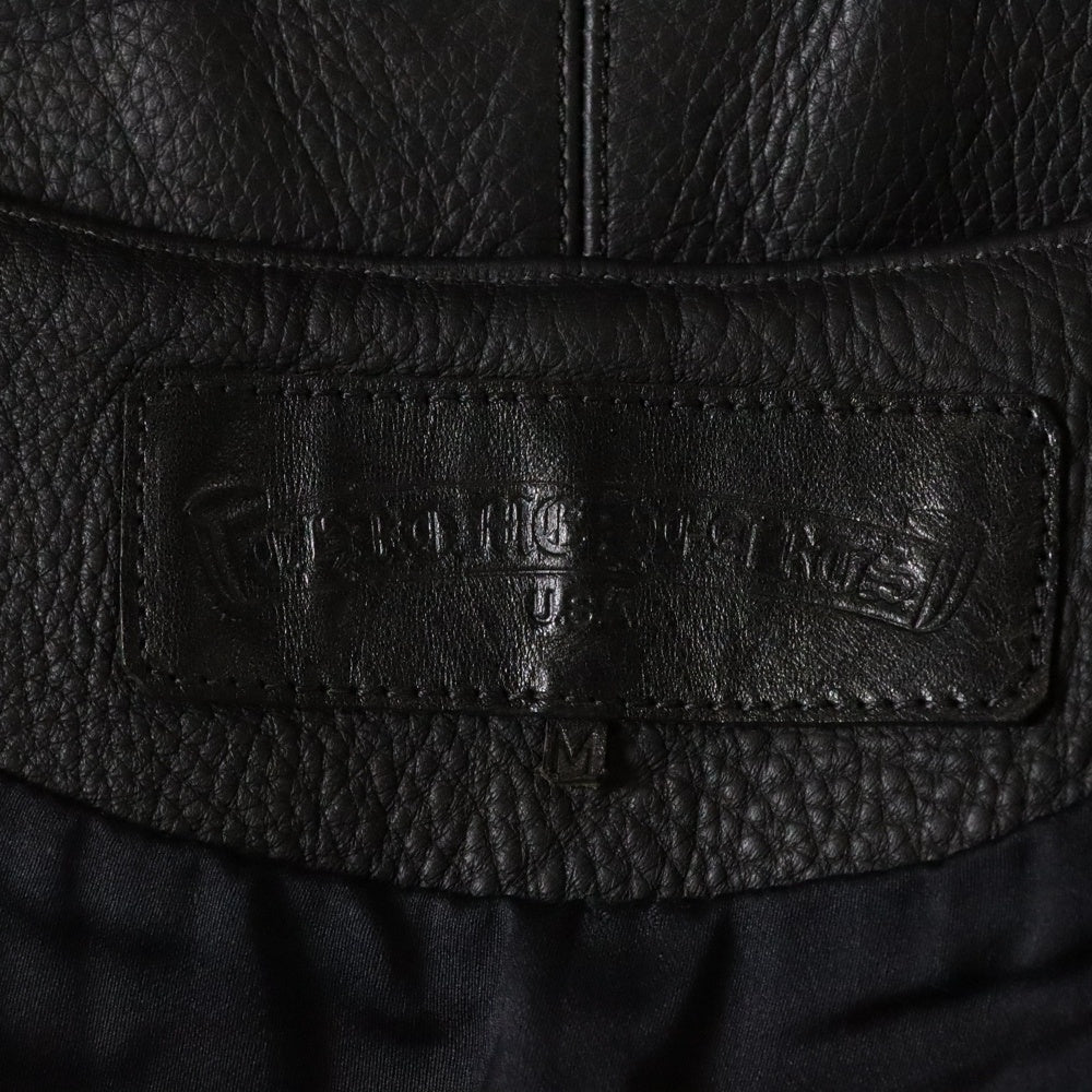 CHROME HEARTS(クロムハーツ) CLASSC 2B LTHR クラシック クロスボール レザーベスト ブラック