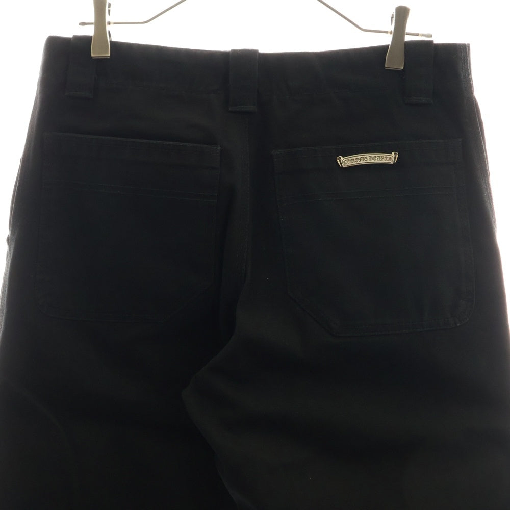 CHROME HEARTS(クロムハーツ) FATIGUE ファティーグ クロスボール ベイカーロングパンツ ブラック/シルバー