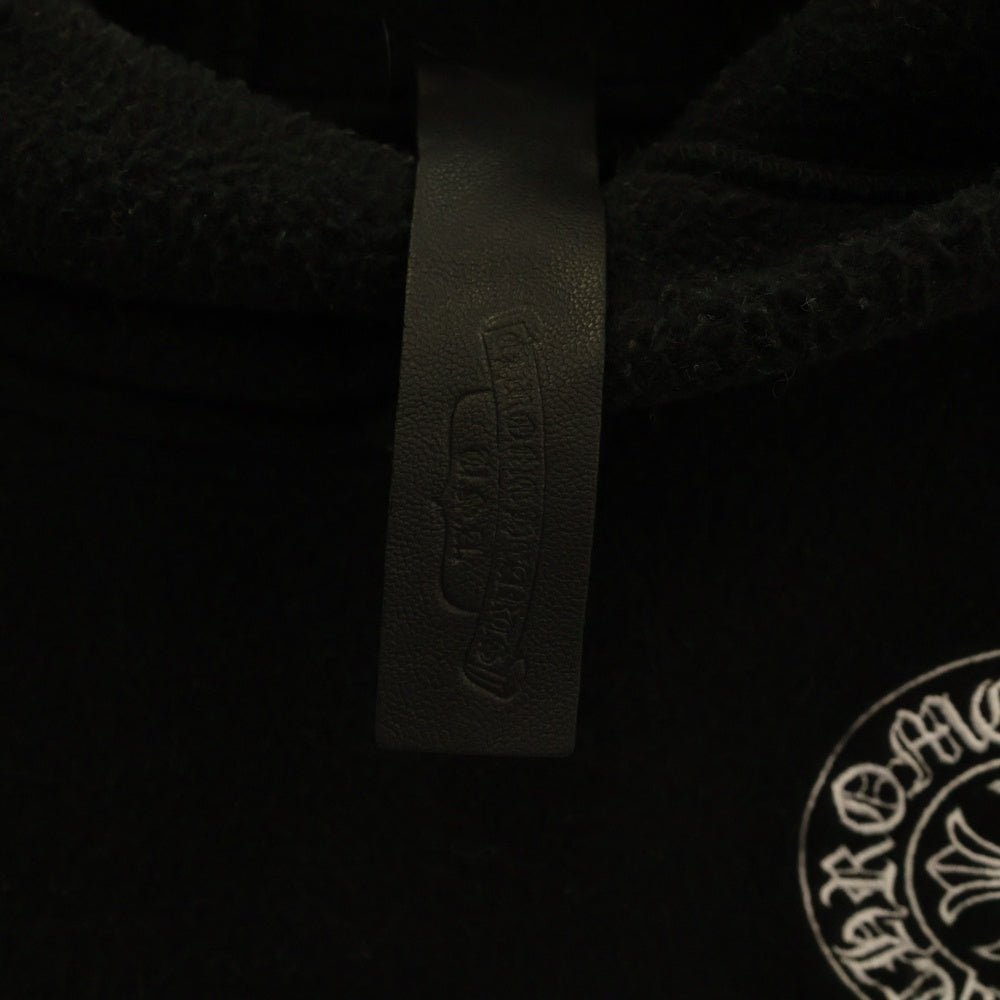 CHROME HEARTS(クロムハーツ) YNT U DETENT HDPL FLC クロスボールボタン プルオーバー フリースパーカー ブラック/シルバー