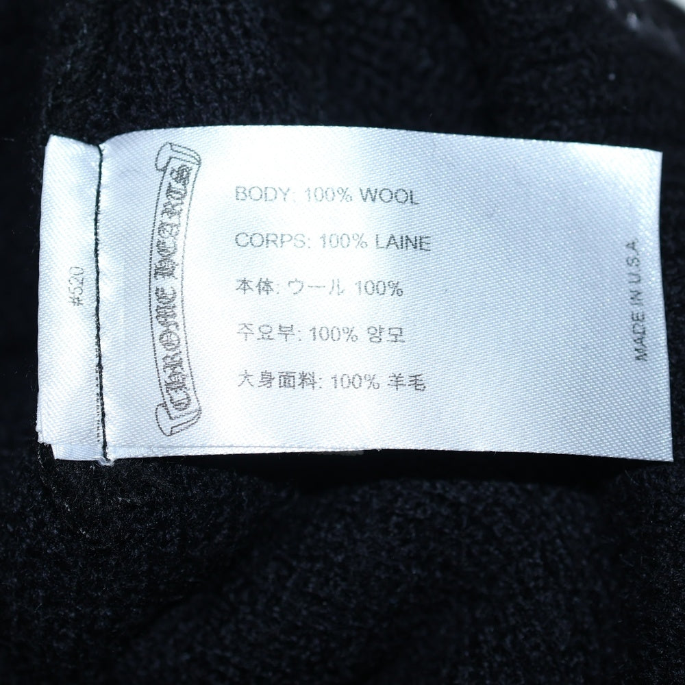 CHROME HEARTS(クロムハーツ) WOOL WATCH CAP CHプラス ビーニー ニットキャップ 帽子 ブラック