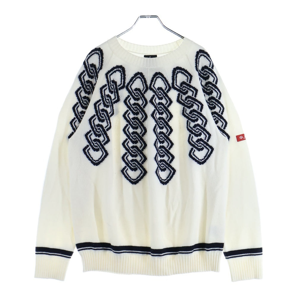 Loro Piana(ロロピアーナ) 21AW × FRAGMENT HIROSHI FUJIWARA フラグメント 藤原ヒロシ フルカシミヤニットセーター ホワイト FAM0189
