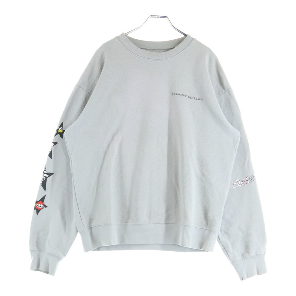 CHROME HEARTS(クロムハーツ) 20SS ×MATTY BOY PPO SUGGEST SPACE GRY SWTSHRT マッティボーイ サジェストスペースグレー クルーネック スウェットトレーナー グレー
