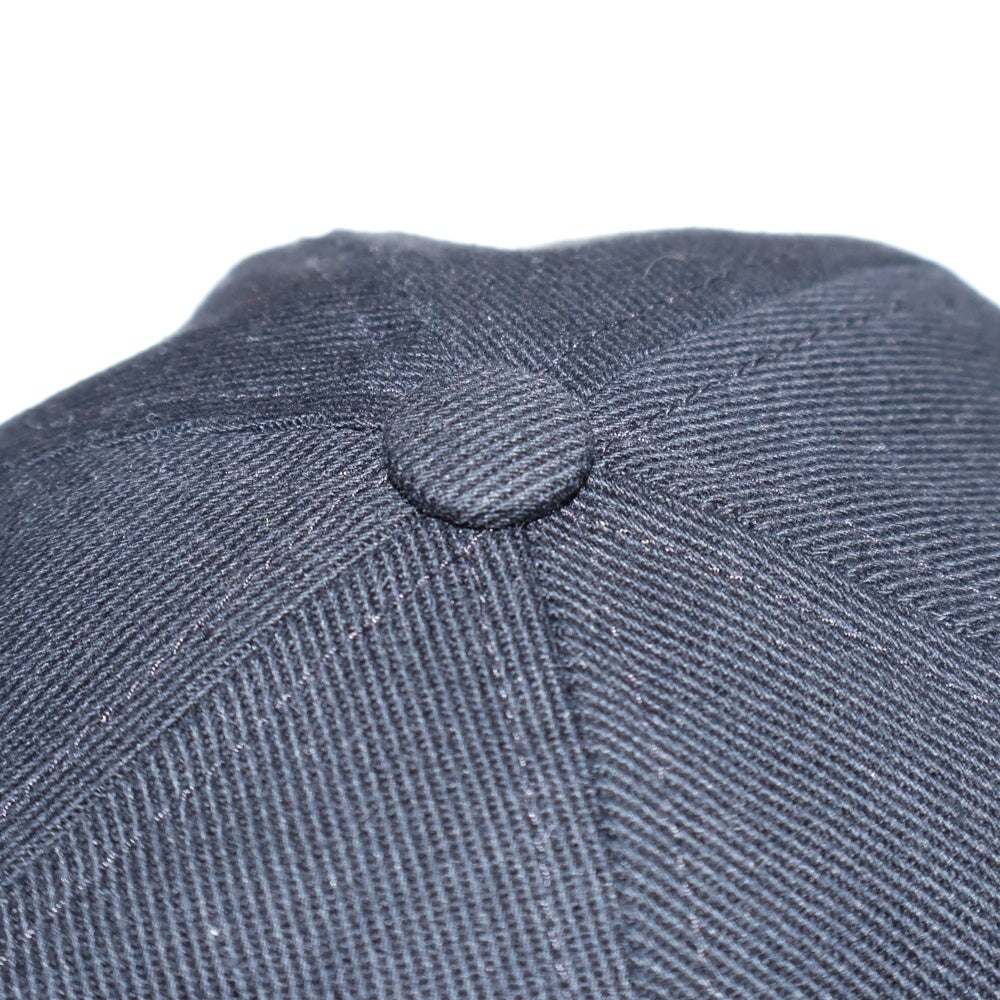 DRKSHDW(ダークシャドウ) 24AW BASEBALL CAP ポータービル刺繍 ベースボールキャップ 帽子 ブラック DA02D2478-DOEM6