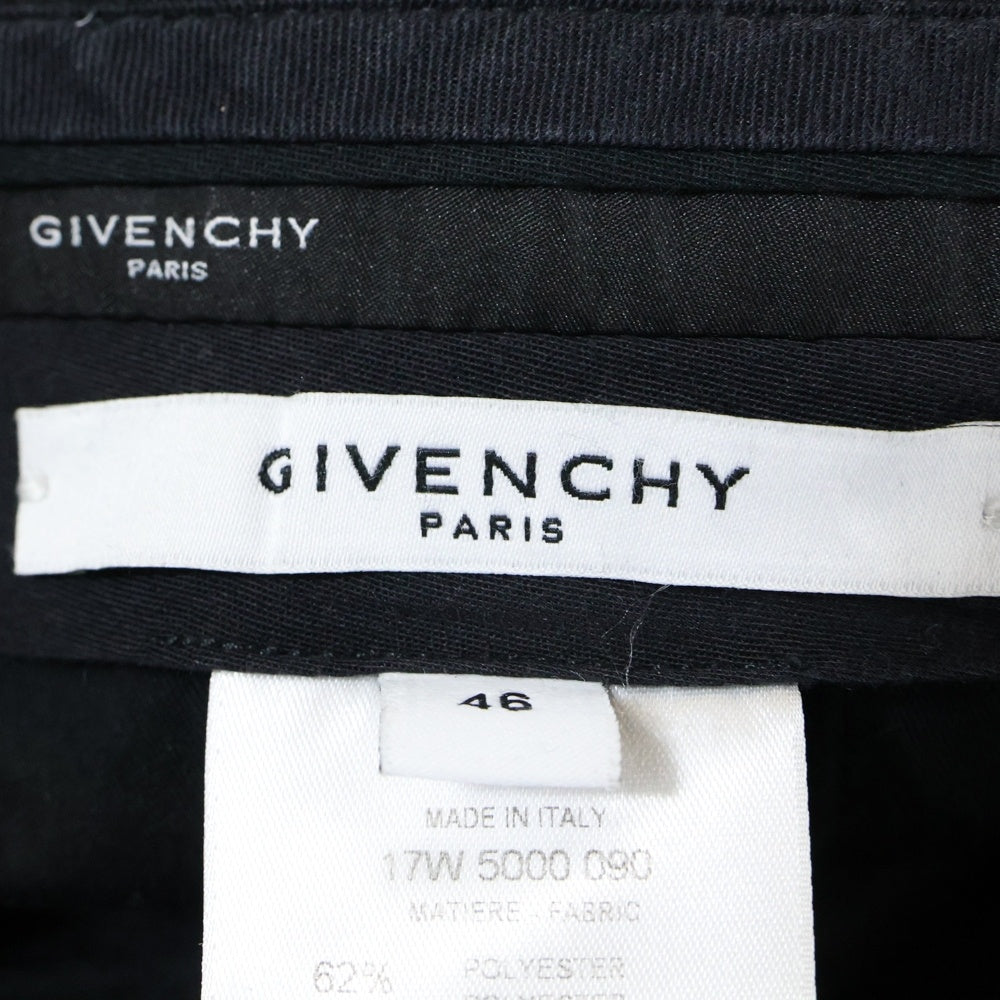 GIVENCHY(ジバンシィ) 17AW ウール スラックス ロングパンツブラック 17W 5000 090