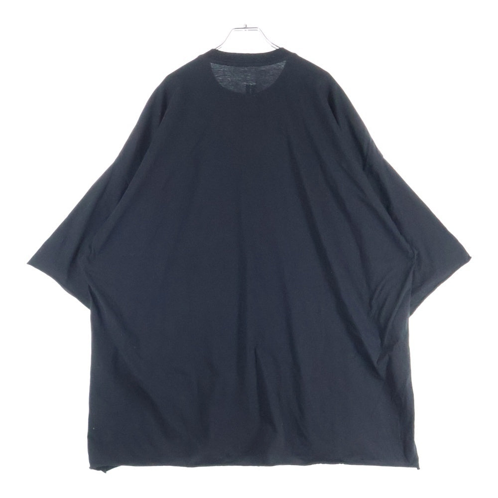 Rick Owens(リックオウエンス) 24AW TOMMY TEE トミー オーバーサイズ クルーネック 半袖Tシャツカットソー ブラック RU02D6283-JA