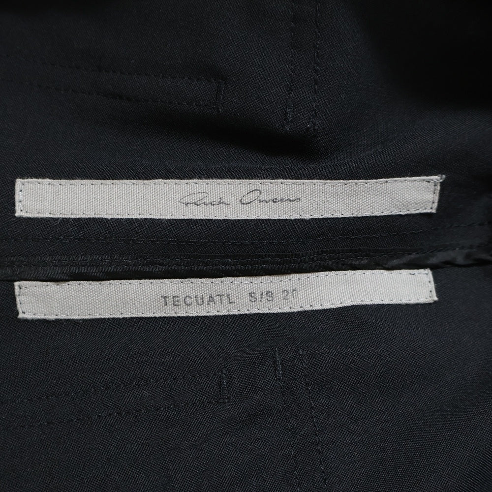 Rick Owens(リックオウエンス) 20SSドローストリング イージースラックス ロングパンツ ブラック RU20S7390-WA