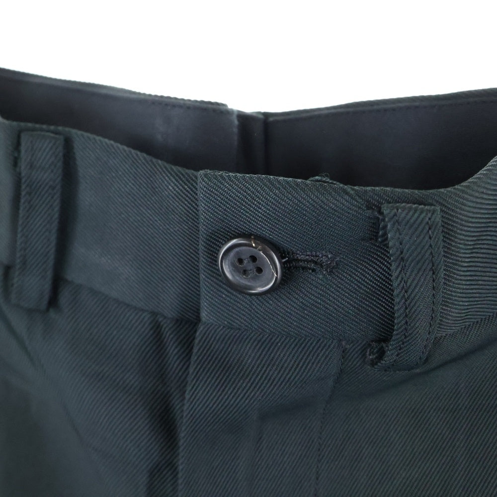 Yohji Yamamoto POUR HOMME(ヨウジヤマモト プールオム) 90s 2タック アセテート ワイド テーパード スラックス ロングパンツ ブラック