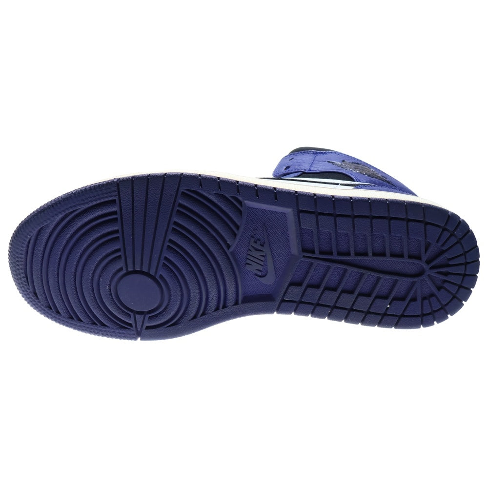 NIKE(ナイキ) AIR JORDAN 1 MID DEEP ROYAL エアジョーダン1 ディープ ロイヤル ミッドカットスニーカー ネイビー US10/28cm 852542-400
