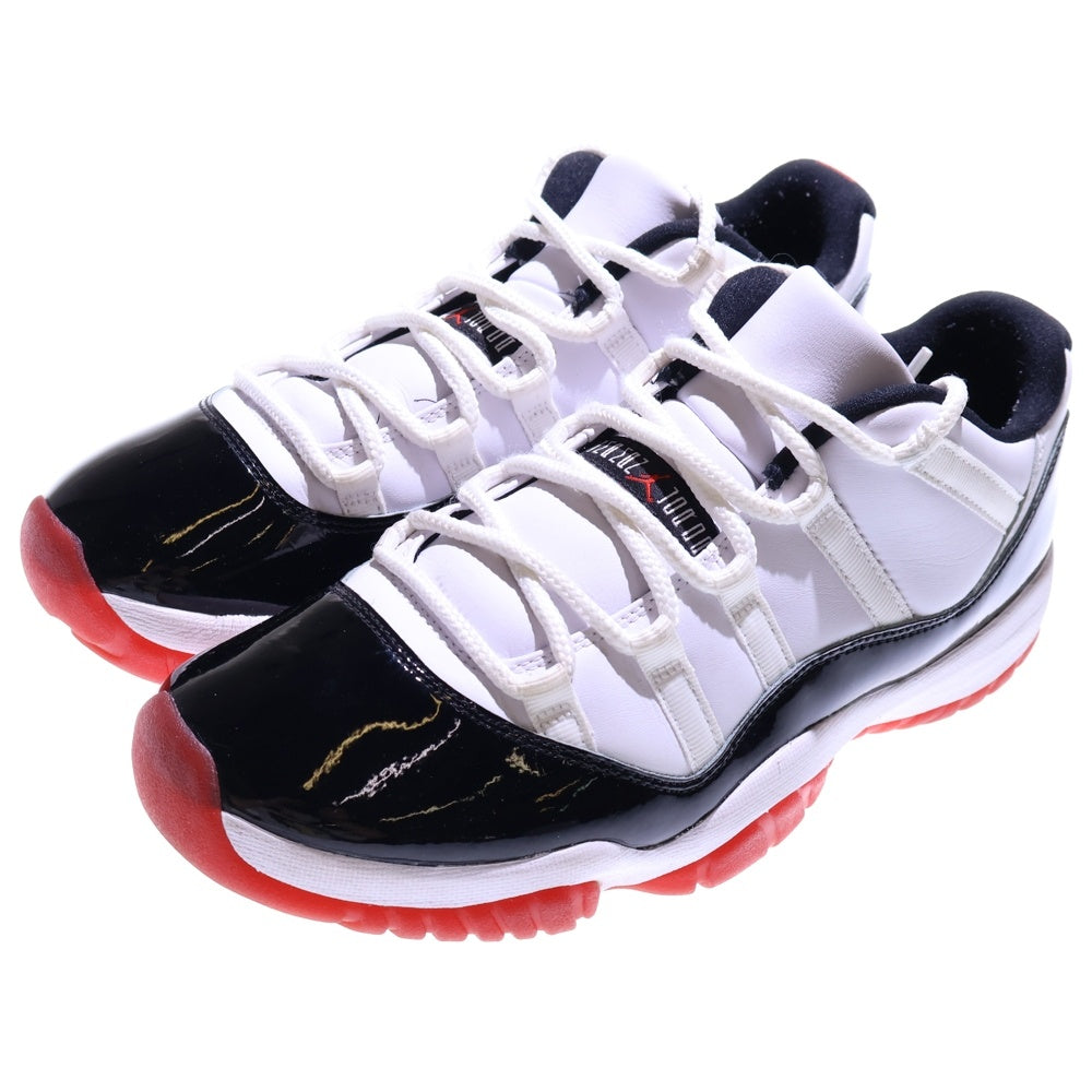 NIKE(ナイキ) AIR JORDAN 11 RETRO LOW CONCORD BRED エアジョーダン11 コンコルドブレッド ローカットスニーカー ホワイト/ブラック/レッド US10/28cm AV2187-160