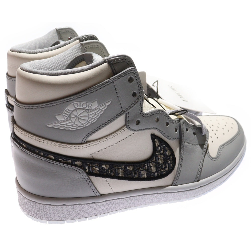 NIKE(ナイキ) ×DIOR AIR JORDAN 1 HIGH OG ディオール エアジョーダン1 ハイカットスニーカー ホワイト/グレー US8/26cm CN8607-002