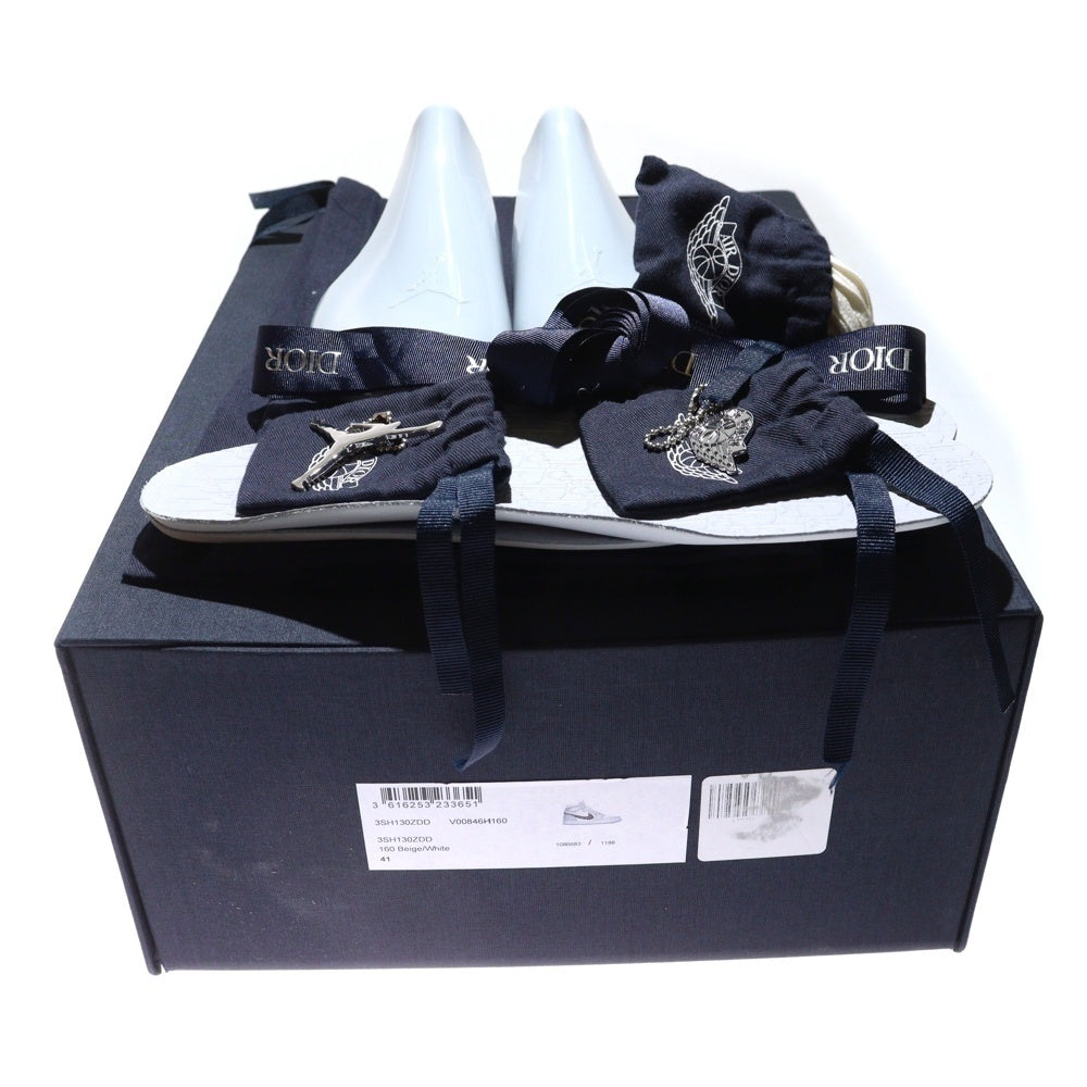 NIKE(ナイキ) ×DIOR AIR JORDAN 1 HIGH OG ディオール エアジョーダン1 ハイカットスニーカー ホワイト/グレー US8/26cm CN8607-002