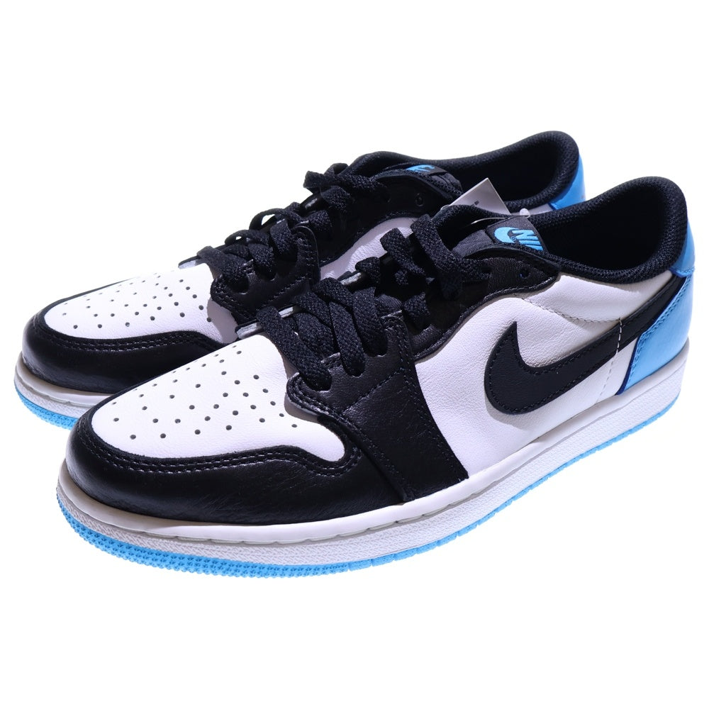 NIKE(ナイキ) AIR JORDAN 1 LOW OG BLACK POWDER BLUE UNC エアジョーダン1 ローカットスニーカー ブルー/ブラック/ホワイト US8.5/26.5cm CZ0790-104