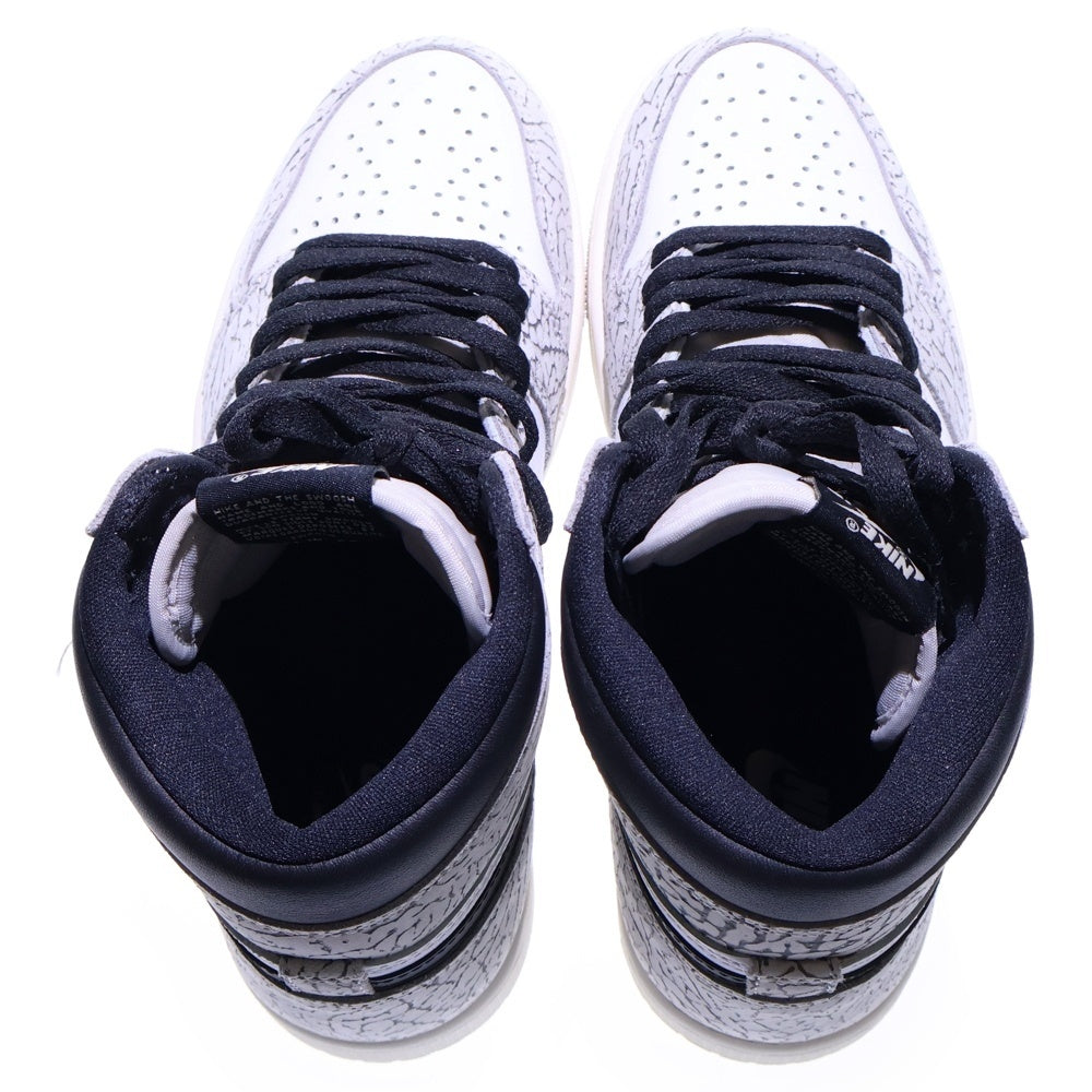 NIKE(ナイキ) AIR JORDAN 1 HIGH OG WHITE CEMENT エアジョーダン1 ホワイトセメント ハイカットスニーカー ホワイト/ブラック US8.5/26.5cm DZ5485-052