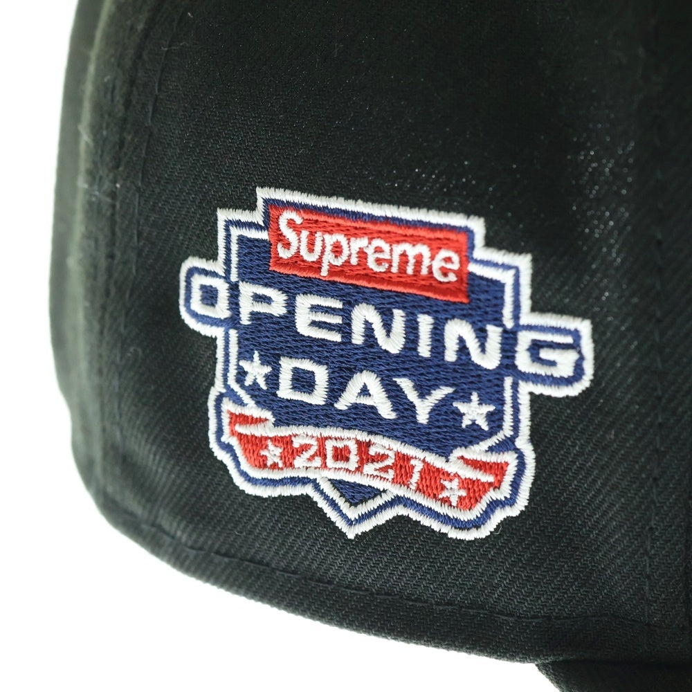 SUPREME(シュプリーム) 21AW ×NEW ERA ニューエラ ボックスロゴ 6パネル キャップ 帽子 ブラック G2709232021