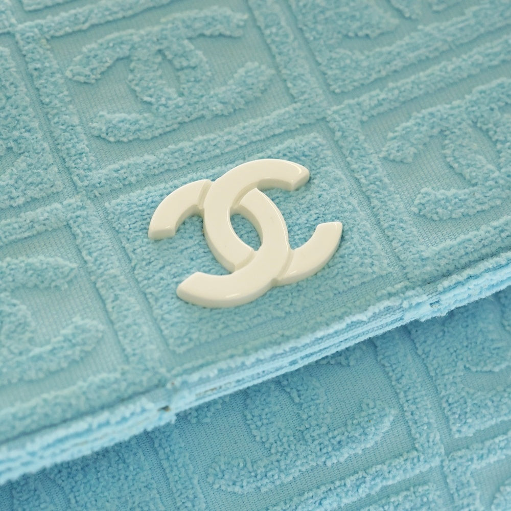 CHANEL(シャネル) ココマーク パイル マトラッセ プラチェーン ショルダーバッグ ブルー 7番台
