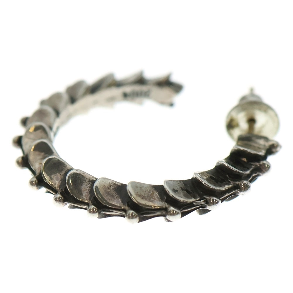 CHROME HEARTS(クロムハーツ) HOOP CRSSTAL クロステイルフープ ピアス シルバー