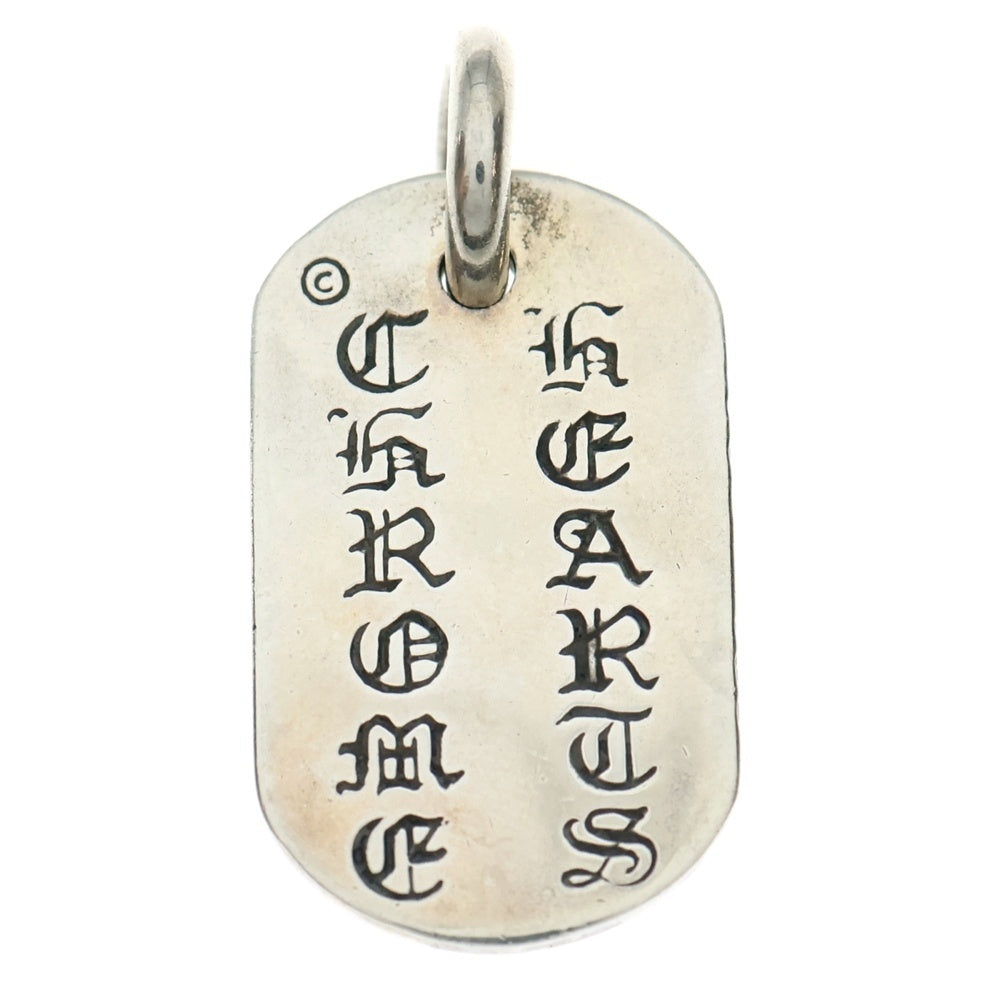 CHROME HEARTS(クロムハーツ) RAISED DOGTAG レイズド セメタリークロス スモールドッグタグ シルバー