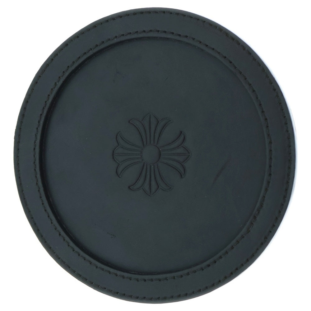 CHROME HEARTS(クロムハーツ) COASTER CHプラス レザーコースター ブラック