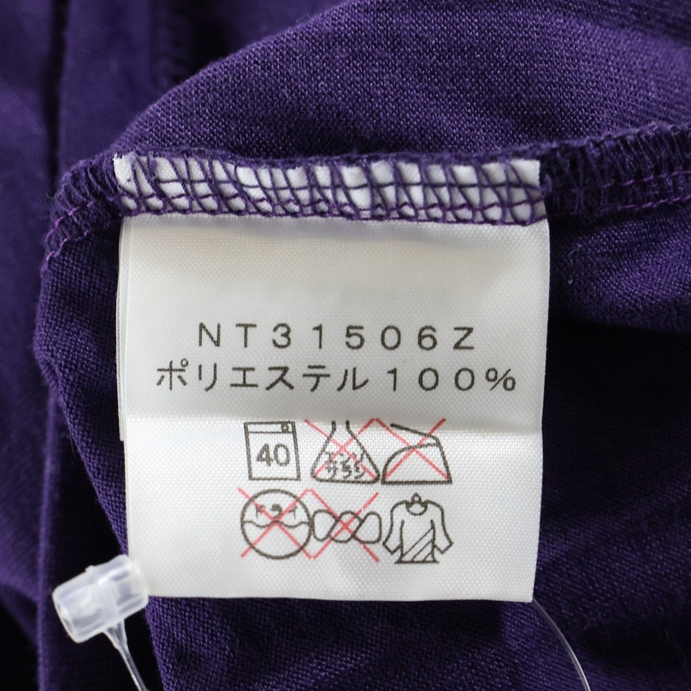 THE NORTH FACE(ザノースフェイス) ロゴプリント クルーネック 半袖Tシャツカットソー パープル NT31506Z