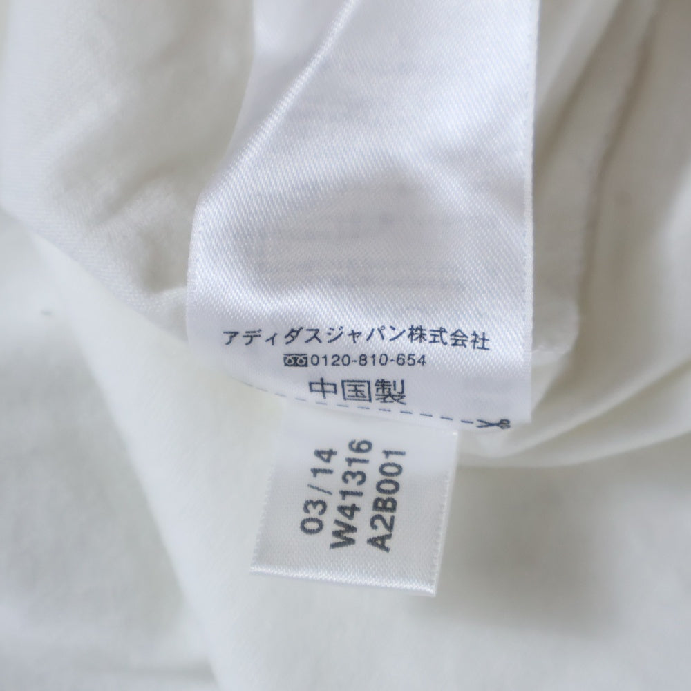 adidas(アディダス) トレフォイル ロゴプリントクルーネック半袖Tシャツカットソー ホワイト