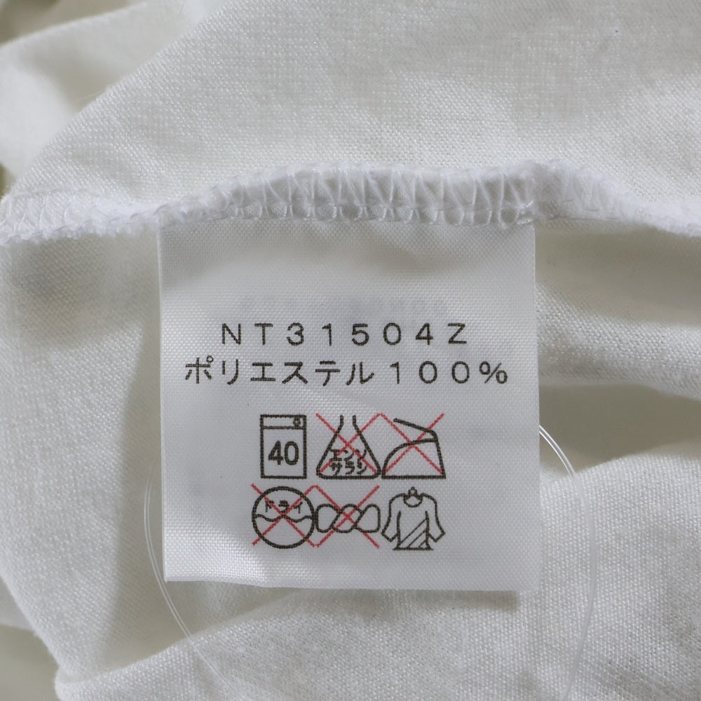 THE NORTH FACE(ザノースフェイス) ロゴプリントクルーネック半袖Tシャツカットソー ホワイト NT31504Z