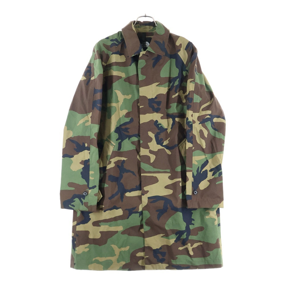 THE NORTH FACE(ザノースフェイス) ALPHADRY HYVENT COAT アルファベットカモ柄 ステンカラーコート カーキ NP61554